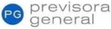 Logo de Previsora General, una compañía de seguros que ofrece servicios de protección y asesoría financiera.