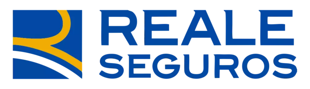 Logo de Reale Seguros, una compañía de seguros que ofrece diversas pólizas para proteger a individuos y empresas.