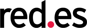 Logo de red.es, entidad pública que promueve el desarrollo digital en España, con un diseño moderno y colores distintivos.